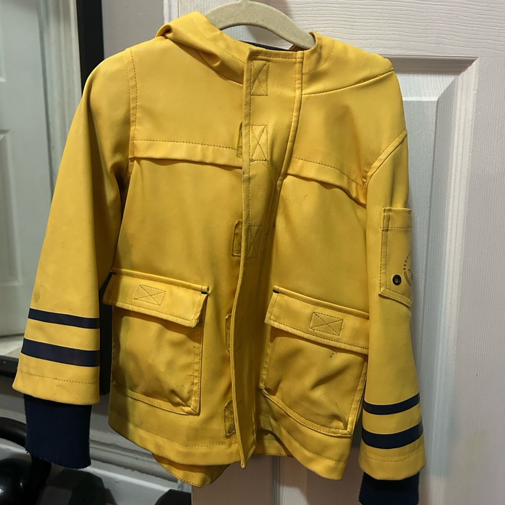 Kids Yellow Jacket with Navy Accents